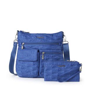 Baggallini Quilted Blue Crossbody Purse